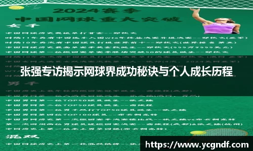 张强专访揭示网球界成功秘诀与个人成长历程